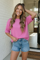 Pretty in Pink Oversized Knit Sweater - Charming Charlie