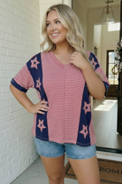 Stars and Stripes Forever Oversized Top - Charming Charlie