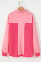 Two Tone Button Up Drop Shoulder Shacket - Charming Charlie
