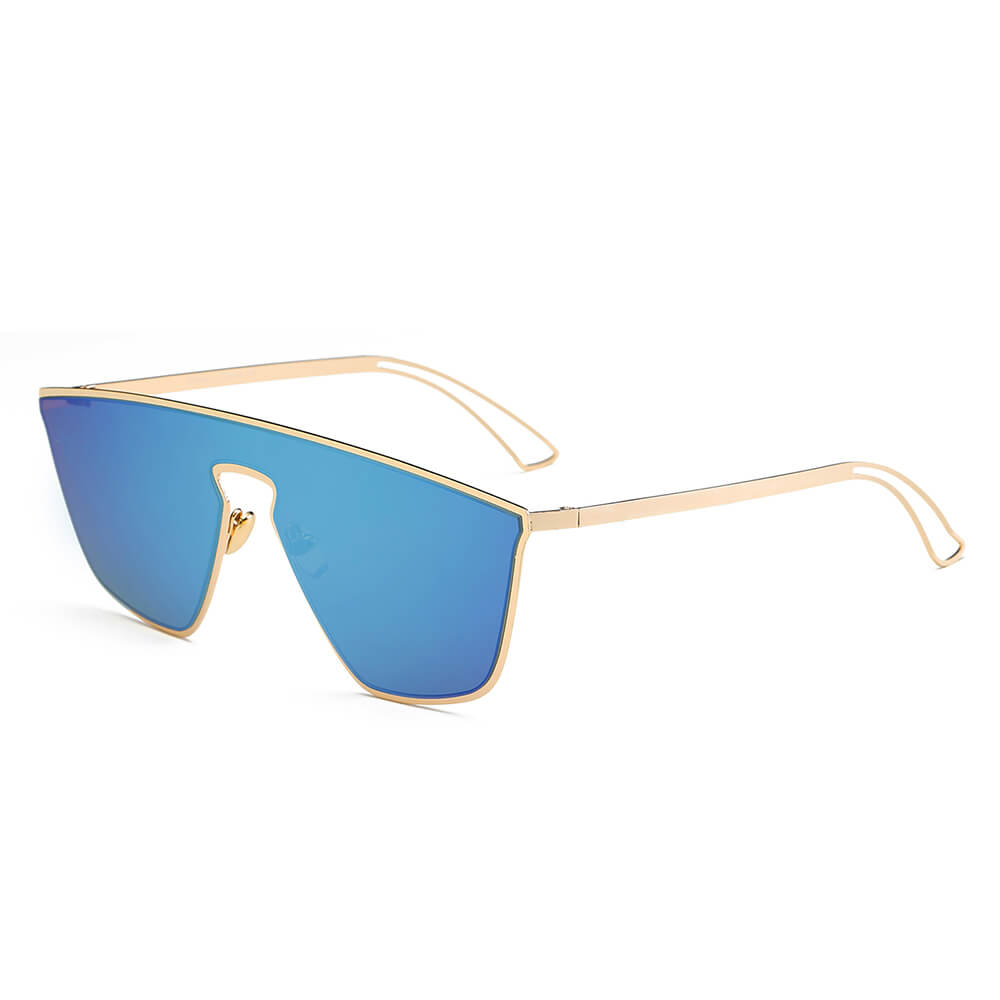 BEVERLY | Women Square Futuristic Flat Lens Sunglasses – Charming