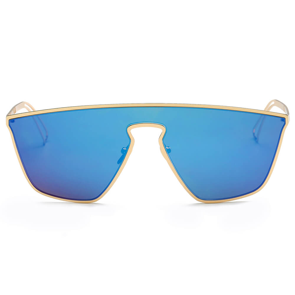 BEVERLY | Women Square Futuristic Flat Lens Sunglasses – Charming