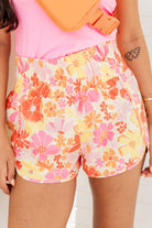 Printed High Waist Shorts - Charming Charlie
