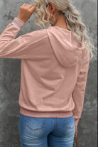 Lace Up Long Sleeve Hoodie - Charming Charlie
