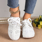 Lace-Up Round Toe Wedge Sandals - Charming Charlie