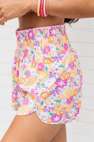 Printed High Waist Shorts - Charming Charlie