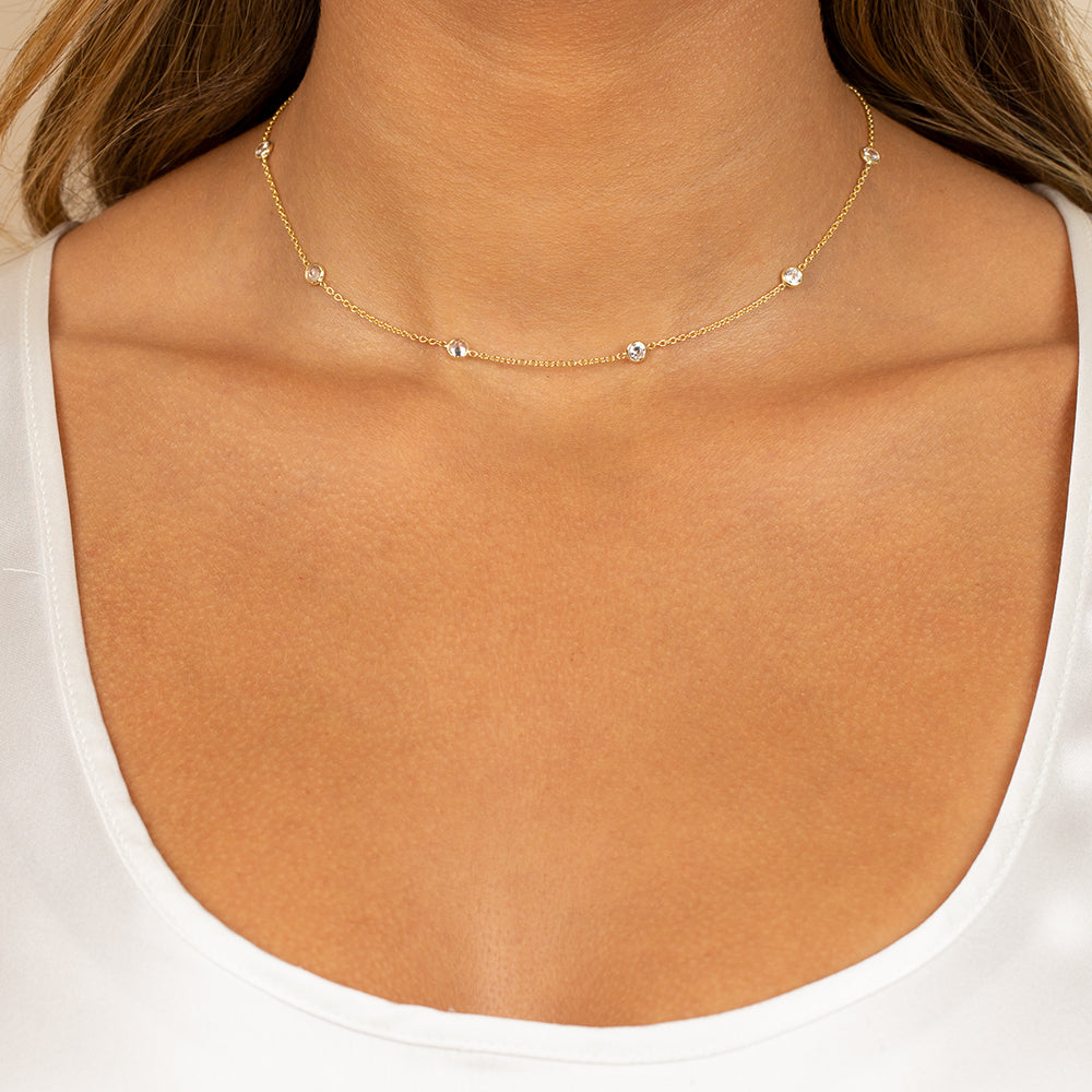  Diamond By The Yard Choker - Adina's Jewels