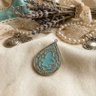 Elegant Vintage-Style Teardrop Filigree Pendant - Charming Charlie