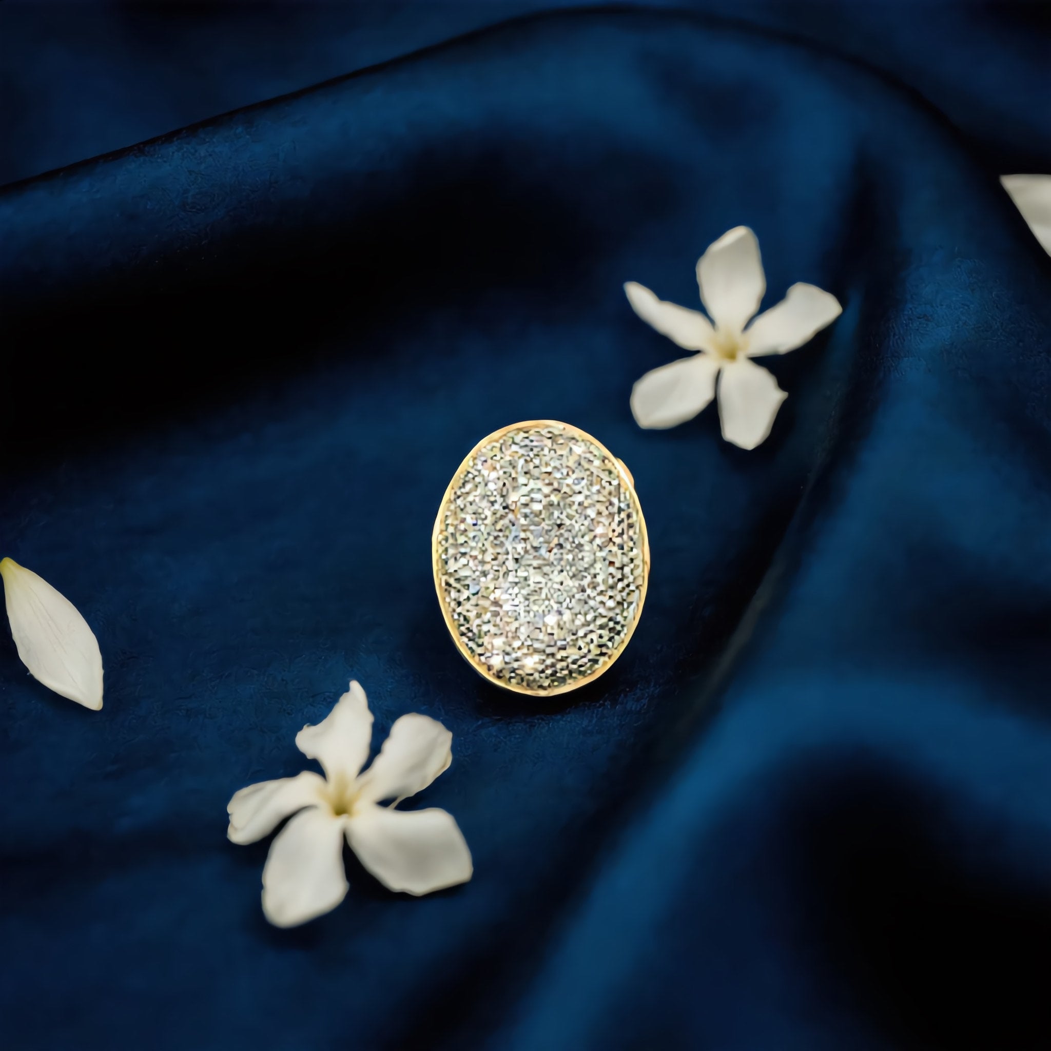 Gold-Tone Oval Druzy Statement Pendant - Charming Charlie