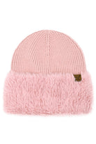Rose C.C Fur Cuff Beanie