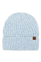 Blue C.C Chain Link Cable Cuff Beanie
