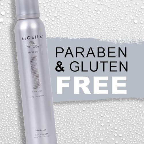 BioSilk Silk Therapy Shine On, Hairspray For Controlling Frizz & Providing Brilliant Shine, Sulfate, Paraben, & Cruelty-Free, 5.3 Oz - Charming Charlie