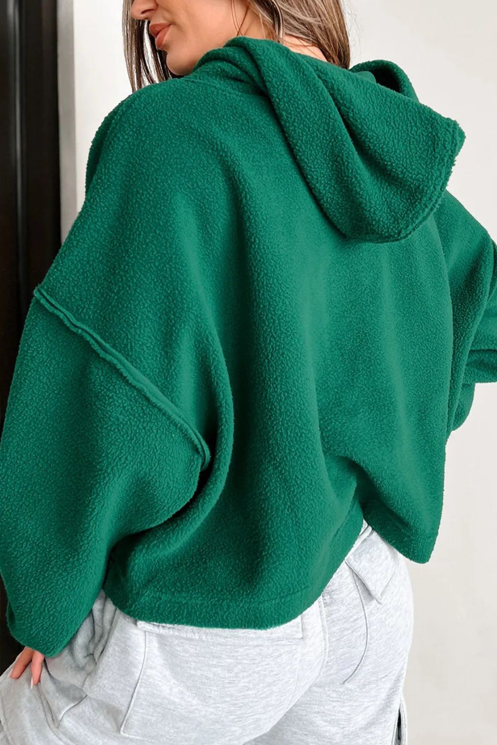 Exposed Seam Long Sleeve Hoodie – Charming Charlie