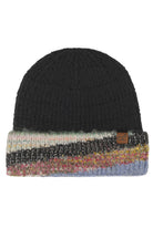 Black C.C Multi Marled Yarn Cuff Beanie