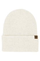 Ivory C.C Solid Long Folded Cuff Beanie
