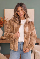 Homecoming Faux Fur Zip Up Jacket - Charming Charlie