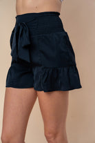White Birch Full Size High Waisted Smocked Shorts - Charming Charlie