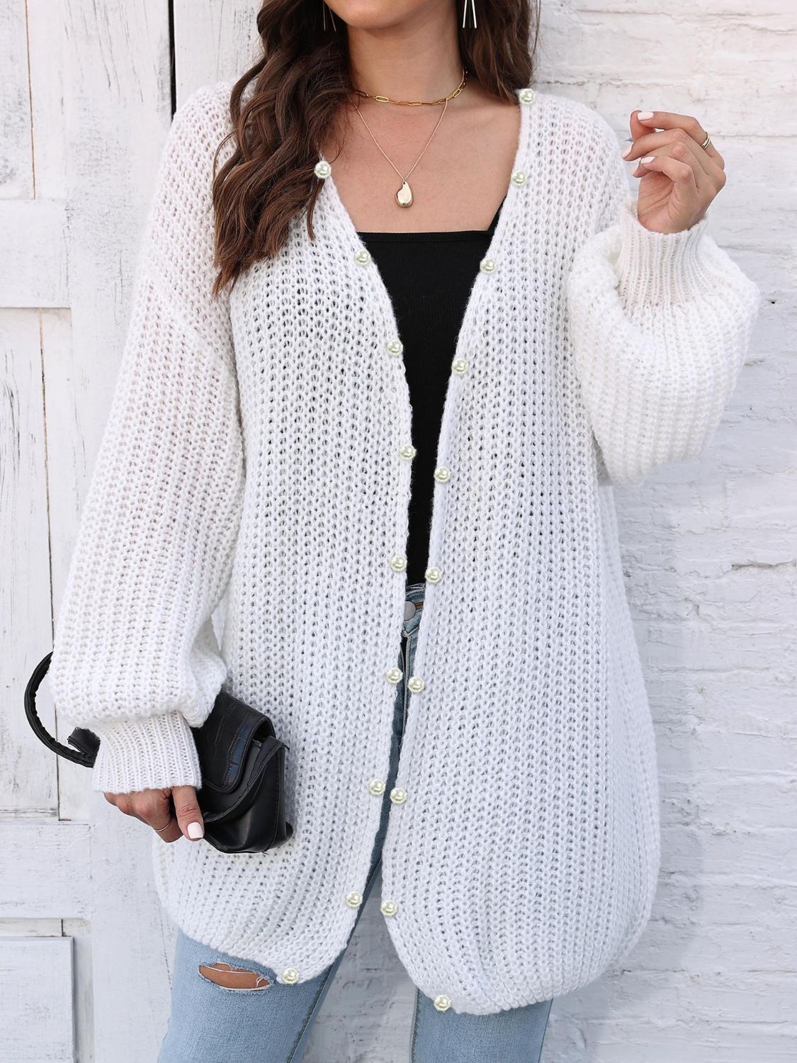 Open Front Long Sleeve Cardigan - Charming Charlie