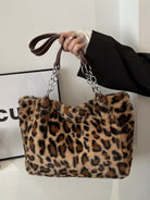 Faux Fur Leopard Shoulder Bag – Charming Charlie