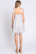 GeeGee Mesh Floral Embroidered Sleeveless Dress - Charming Charlie