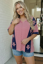 Stars and Stripes Forever Oversized Top - Charming Charlie