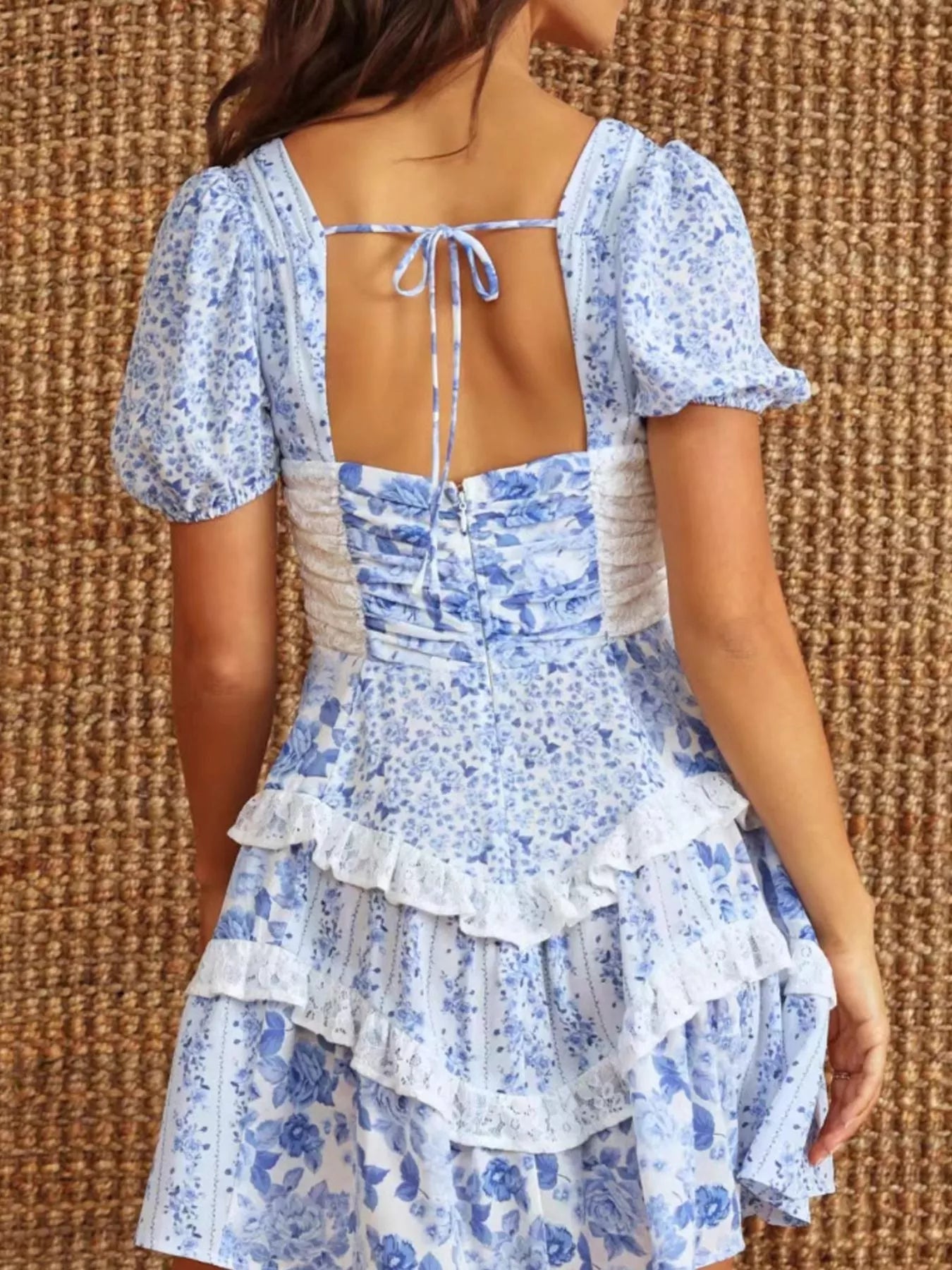 puff sleeve tiered mini dress Floral Puff Sleeve Tiered Mini Dress – Charming Charlie