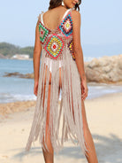 Fringe Spaghetti Strap Cover-Up - Charming Charlie