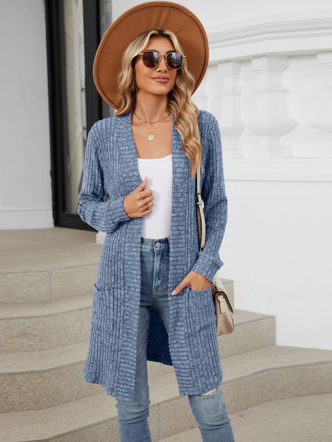 Open Front Long Sleeve Cardigan – Charming Charlie