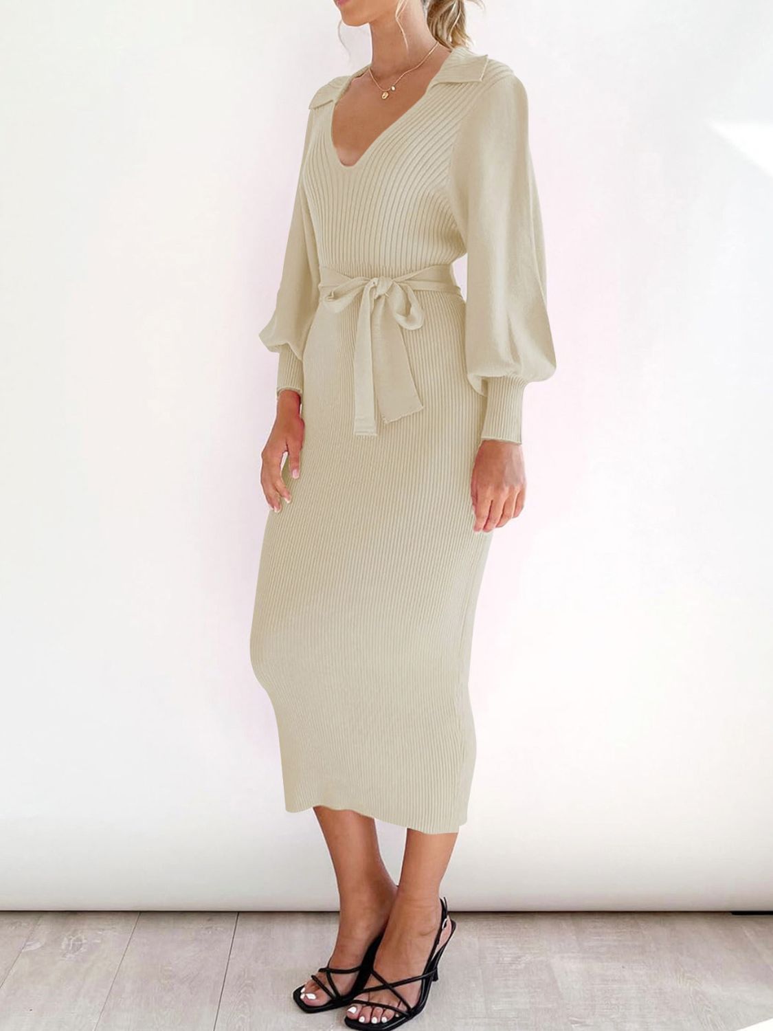 cream wrap knit dress Amazon.com: Seta T Women's V Neck Sweater Dress Batwing Sleeve Wrap Backless Knit Fall Midi Dress with Belted Small Apricot : Clothing, Shoes & Jewelry