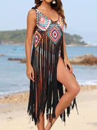 Fringe Spaghetti Strap Cover-Up - Charming Charlie
