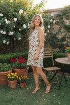 Sweet as Honey Floral Honeycomb Dress - Charming Charlie
