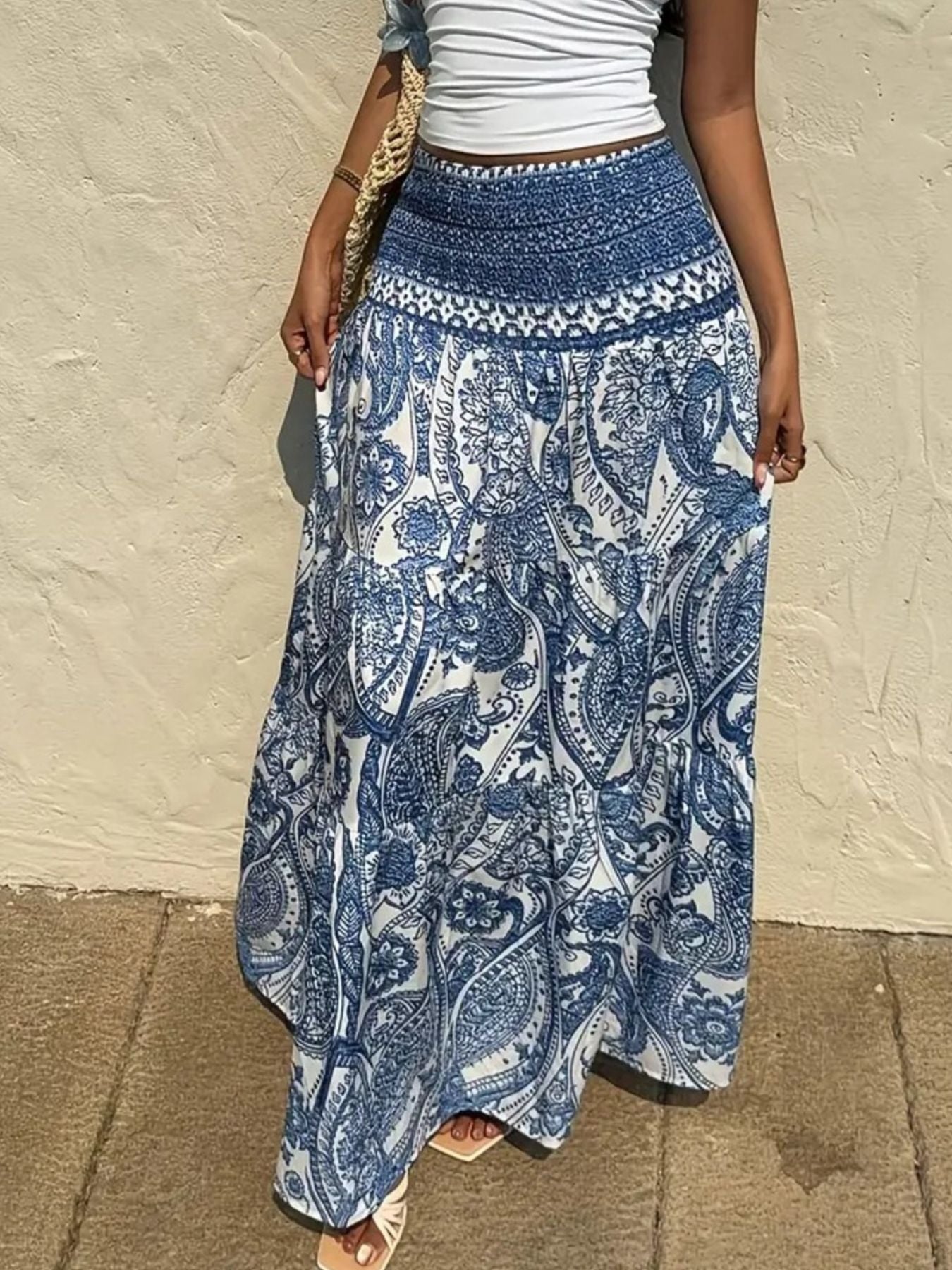 Paisley Print Maxi Skirt – Charming Charlie
