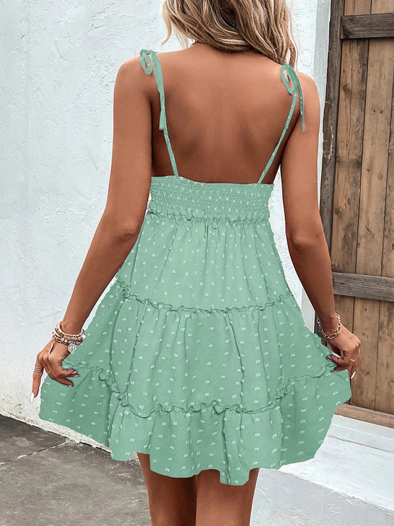 Frill Tiered Swiss Dot Cami Dress Charming Charlie Frill Tiered Swiss Dot Cami Dress Charming Charlie
