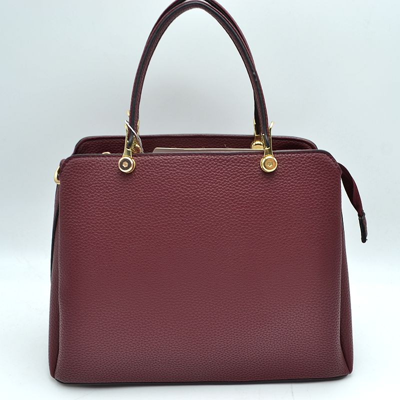 Women’s Textured Faux Leather Top Handle Tote Bag - Tote Bag
