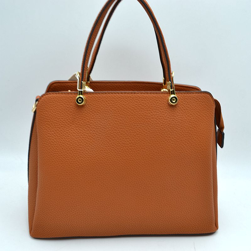 Women’s Textured Faux Leather Top Handle Tote Bag - Tote Bag