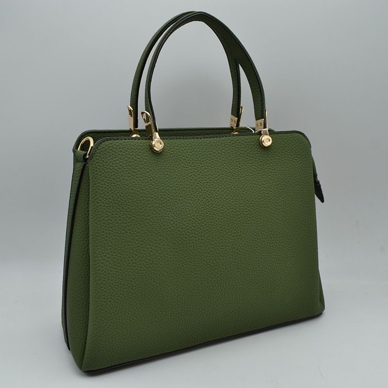 Women’s Textured Faux Leather Top Handle Tote Bag - Tote Bag