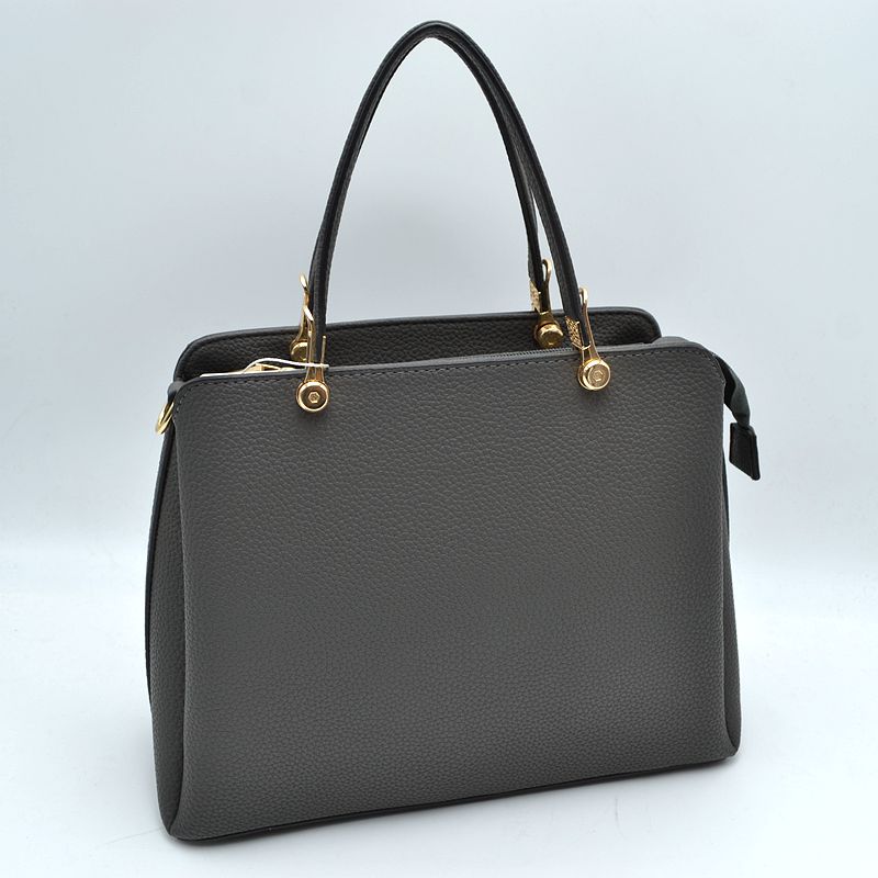 Women’s Textured Faux Leather Top Handle Tote Bag - Tote Bag