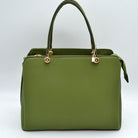 Women’s Textured Faux Leather Top Handle Tote Bag - Tote Bag