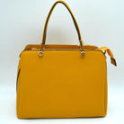 Women’s Textured Faux Leather Top Handle Tote Bag - Tote Bag