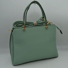 Women’s Textured Faux Leather Top Handle Tote Bag - Tote Bag