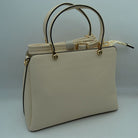 Women’s Textured Faux Leather Top Handle Tote Bag - Tote Bag