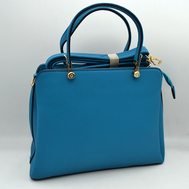 Women’s Textured Faux Leather Top Handle Tote Bag - Tote Bag