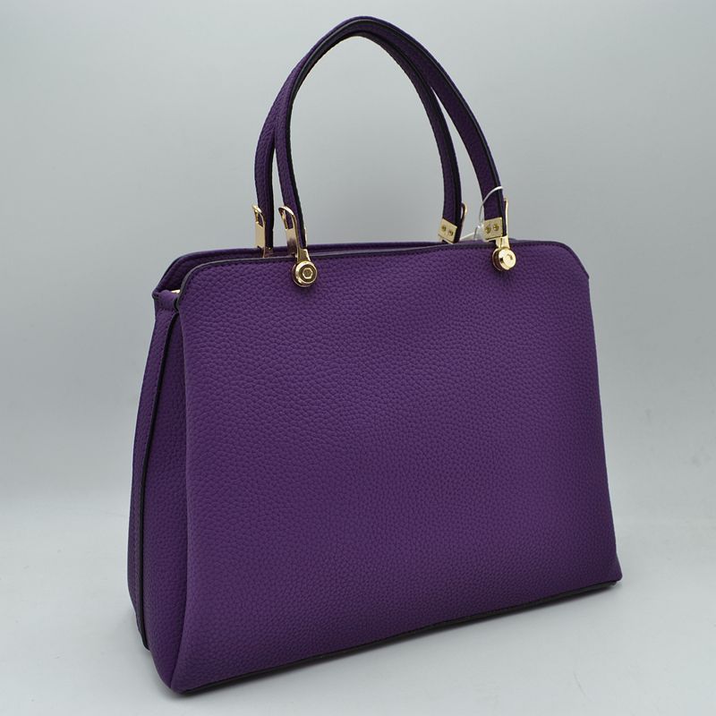Women’s Textured Faux Leather Top Handle Tote Bag - Tote Bag