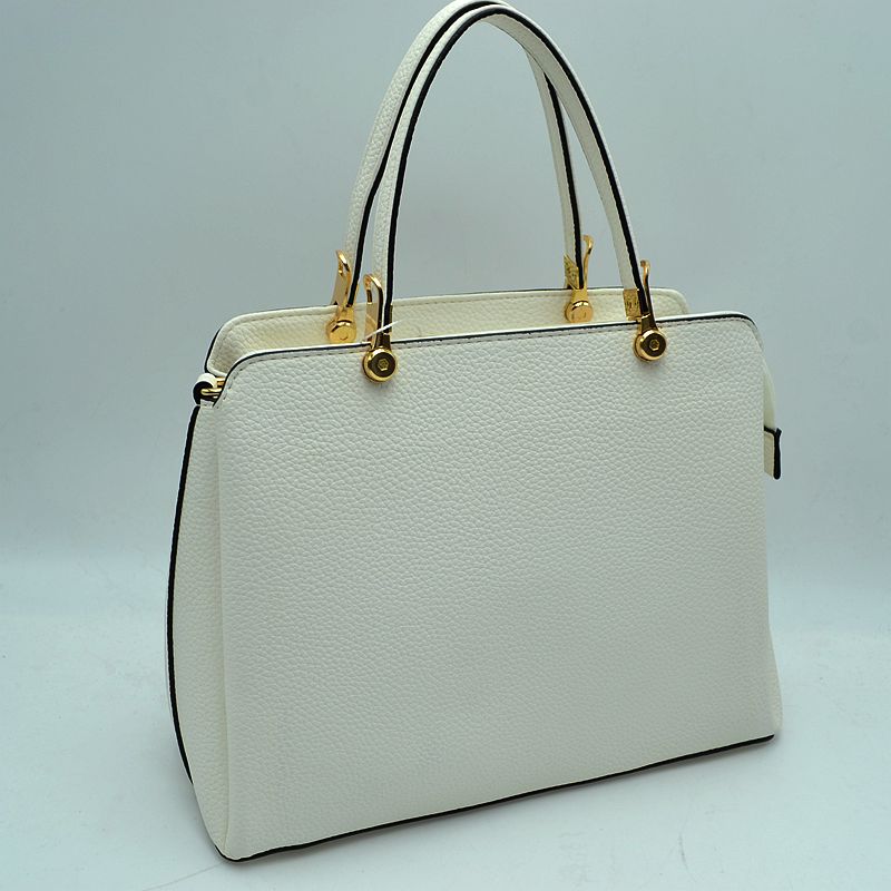 Women’s Textured Faux Leather Top Handle Tote Bag - Tote Bag