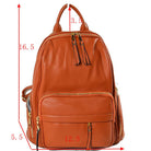 Elegant Soft PU Leather Bag Casual Shoulder Women’s Backpack - Backpacks