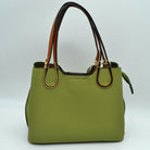 Textured Faux Leather Horseshoe Handle Women’s Tote Bag - Tote Bag