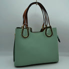 Textured Faux Leather Horseshoe Handle Women’s Tote Bag - Tote Bag
