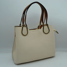 Textured Faux Leather Horseshoe Handle Women’s Tote Bag - Tote Bag