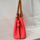 Textured Faux Leather Horseshoe Handle Women’s Tote Bag - Tote Bag