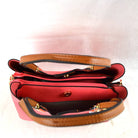 Textured Faux Leather Horseshoe Handle Women’s Tote Bag - Tote Bag