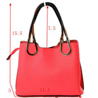 Textured Faux Leather Horseshoe Handle Women’s Tote Bag - Tote Bag